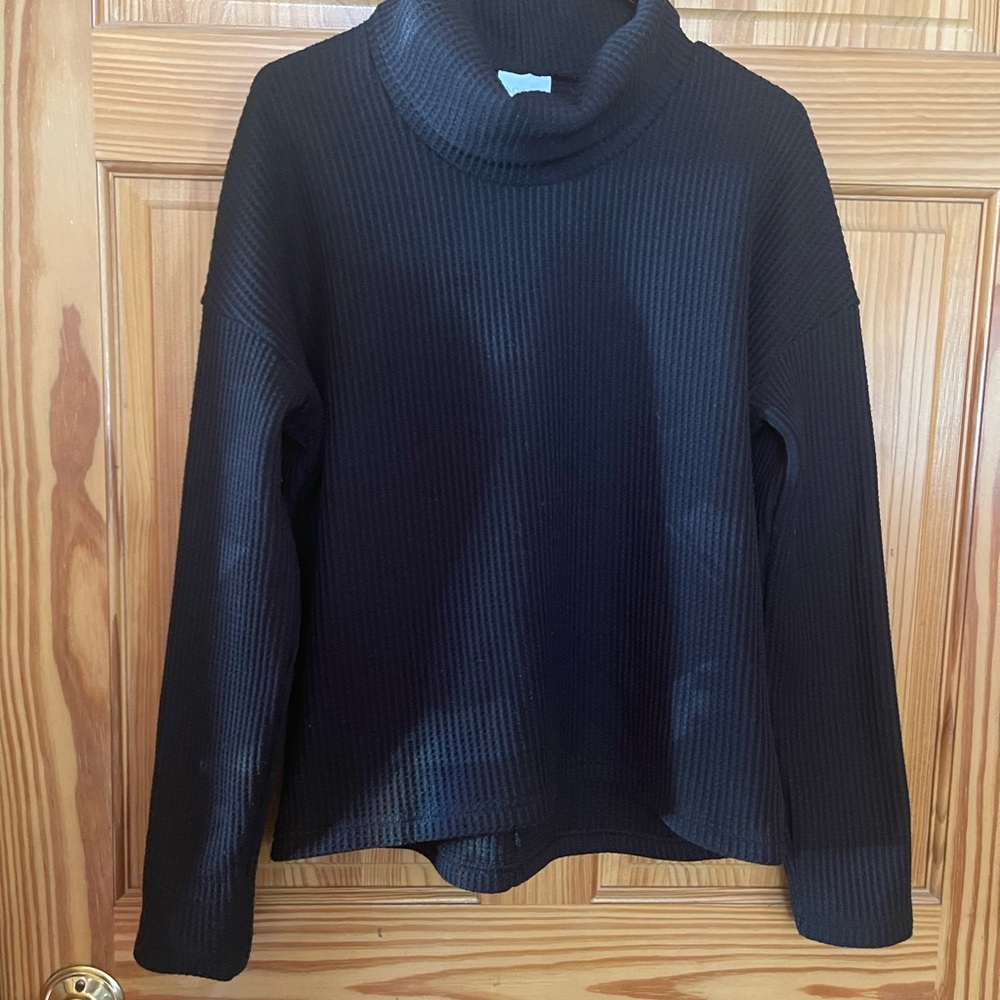 Women's Black Turtleneck Sweater